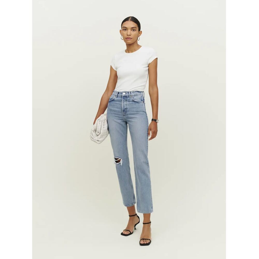 Cynthia High Rise Straight Jeans